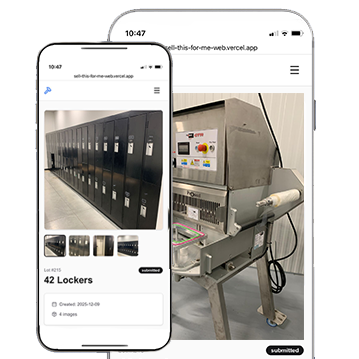 Screenshots of the SELLTHISFORME.com seller app